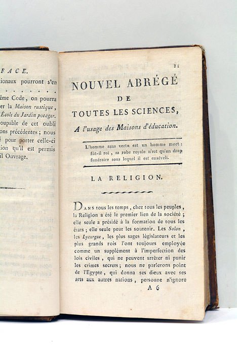Nouvel Abrégé des Sciences et des Arts, précédé d'un discours …