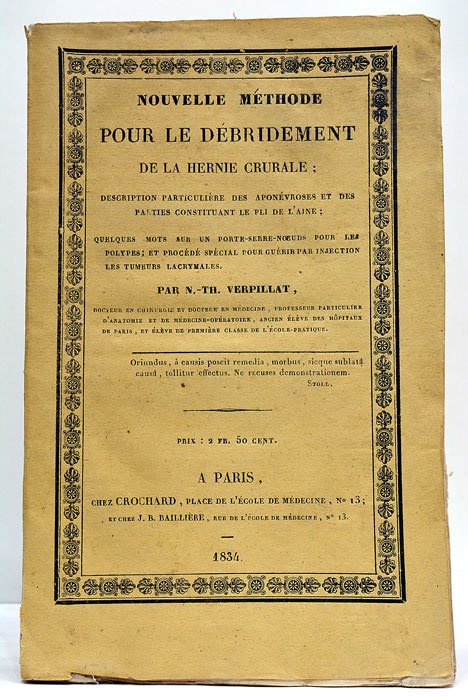 Nouvelle méthode pour le débridement de la hernie crurale. Description …