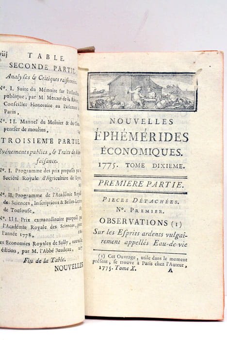 Nouvelles Ephémérides Economiques, ou Bibliothèque raisonnée de l'Histoire, de la …