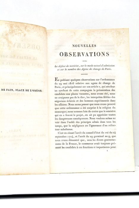 NOUVELLES OBSERVATIONS sur le Défaut de Noviciat, sur le Mode …
