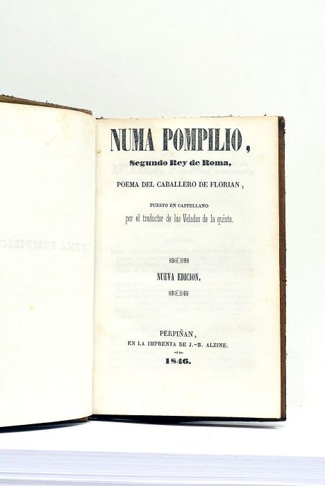Numa Pompilio, segundo Rey de Roma, poema puesto en castellano …