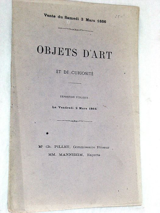 OBJETS d'art et de curiosité.
