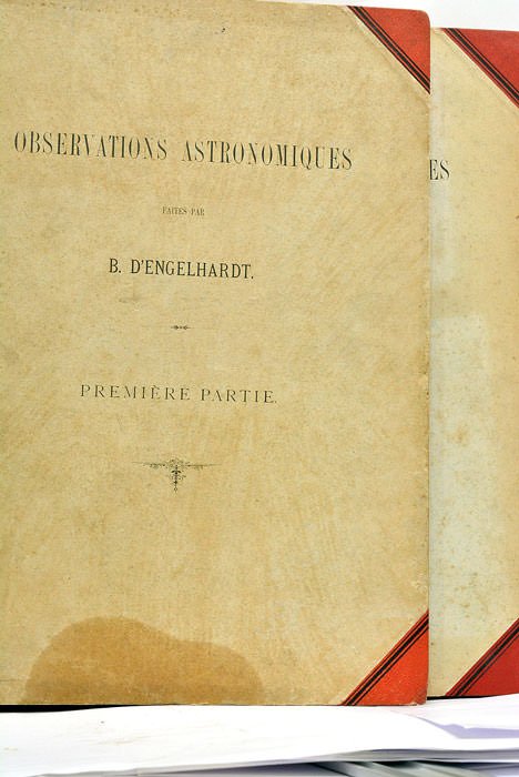 Observations astronomiques. Dans son observatoire à Dresde.