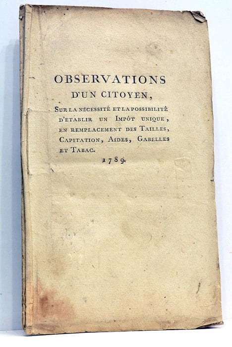 OBSERVATIONS D'UN CITOYEN sur la nécéssité et la possibilité d'établir …