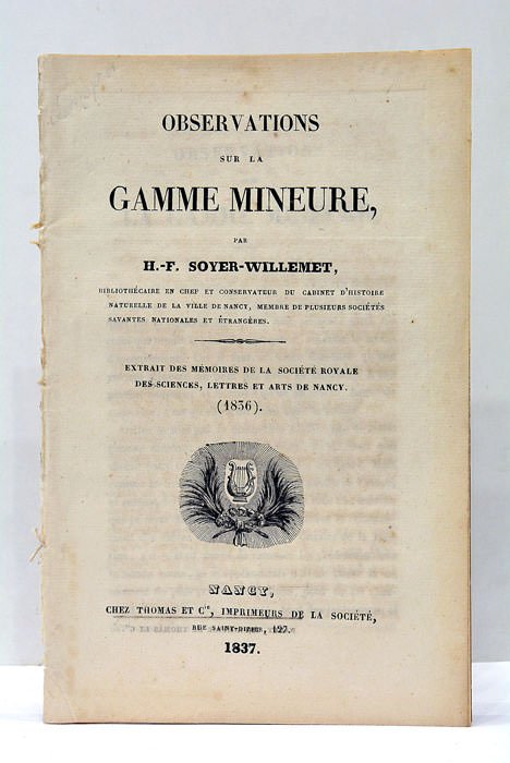 Observations sur la Gamme Mineure.