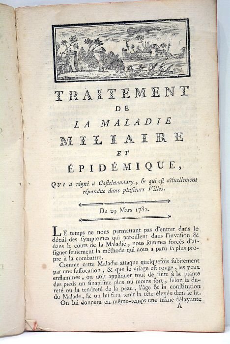OBSERVATIONS sur la maladie miliaire et épidémique, qui a régné …