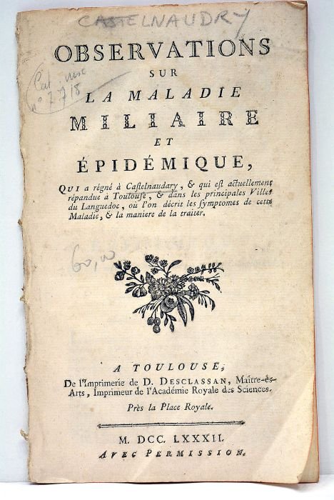 OBSERVATIONS sur la maladie miliaire et épidémique, qui a régné …
