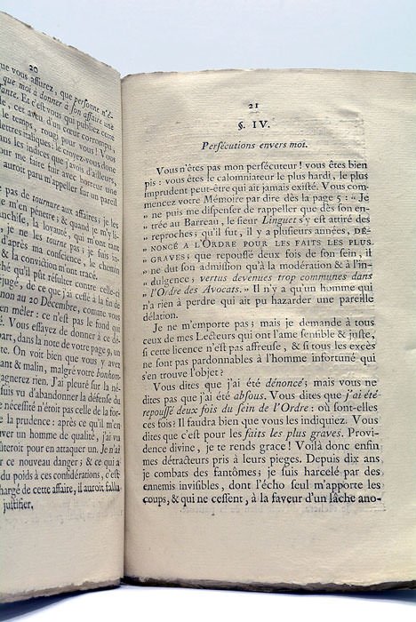 Observations sur un Imprimé ayant pour titre: Mémoire pour Me. …