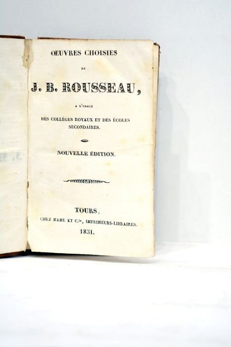 Oeuvres choisies à l'usage des collèges royaux et des écoles …