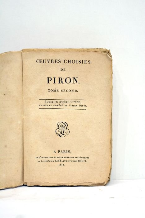 Oeuvres choisies. Tome second. Edition stéréotype d'après le procédé de …