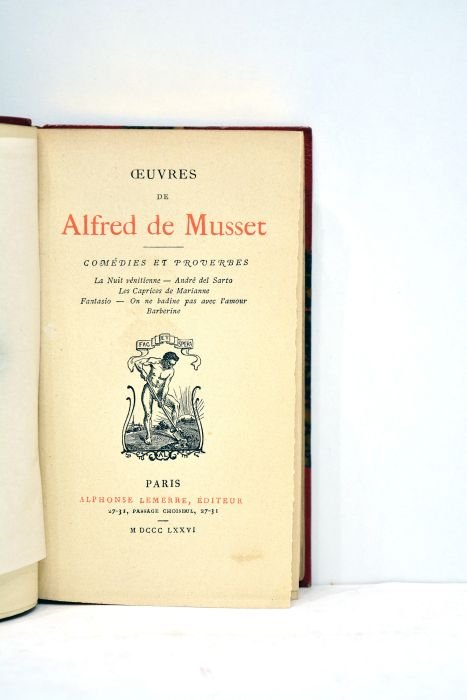 Oeuvres. Comédies et proverbes : La nuit vénetienne. André del …