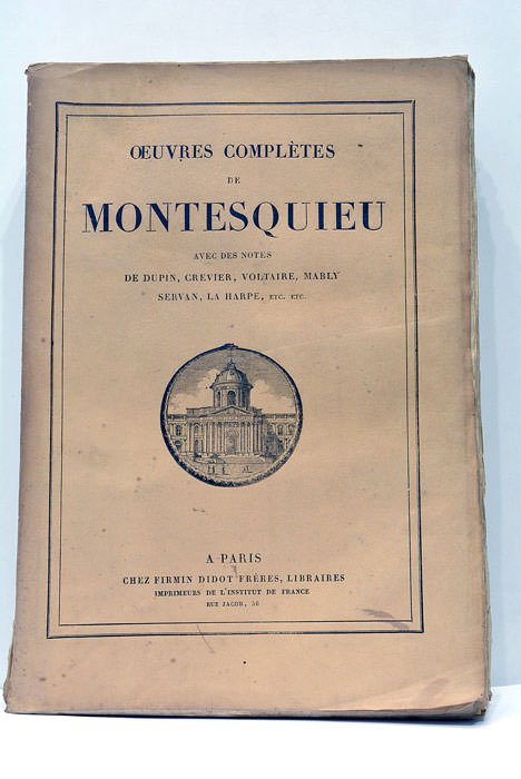 Oeuvres Complètes. Avec des notes de Dupin, Crevier, Voltaire, Mably, …