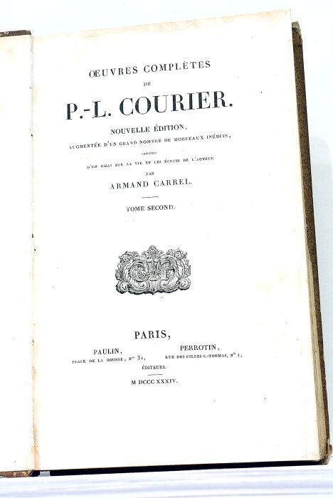 Oeuvres Complètes. Nouvelle édition, augmentée d'un grand nombre de morceaux …