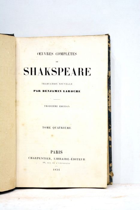 Oeuvres complètes. Traduction nouvelle par Benjamin Laroche. Troisième édition. Tome …