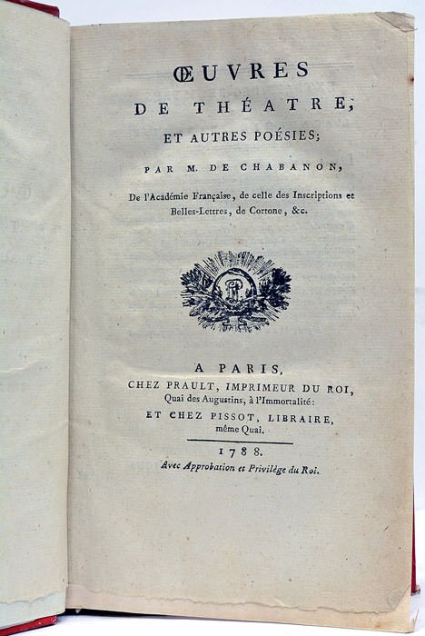 Œuvres de Théâtre, et autres Poésies.