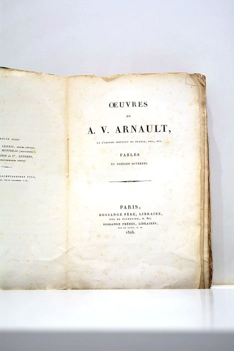 Oeuvres. Fables et poésies diverses.