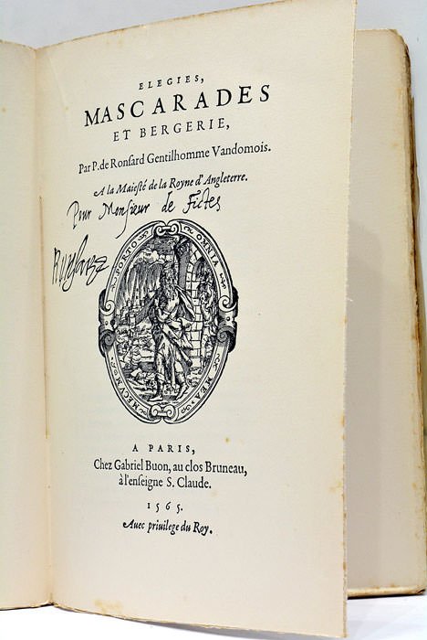 Oeuvres meslées de P. de Ronsard avec éclairissements et notice …