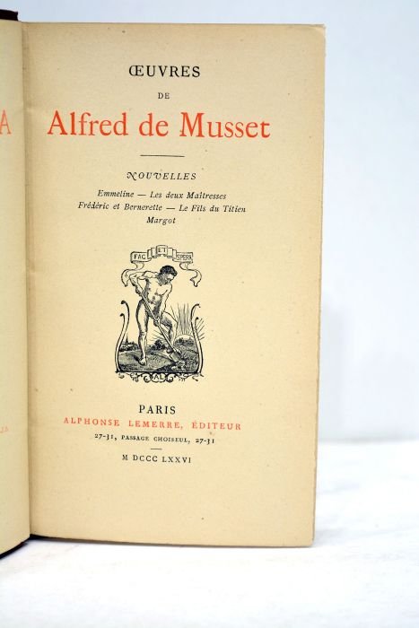 Oeuvres. Nouvelles : Emmeline. Les deux maîtresses. Frédéric et Bernerette. …