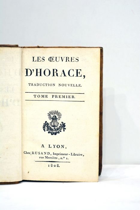 Oeuvres. Traduction nouvelle. Tome premier.