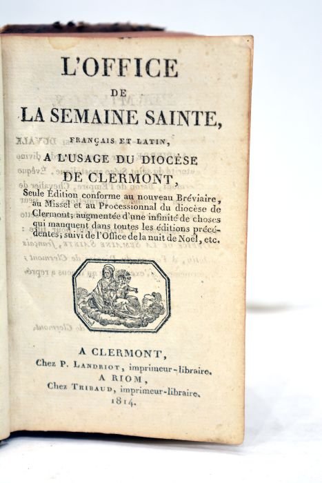 OFFICE (L') de la semaine sante. Français et latin. A …