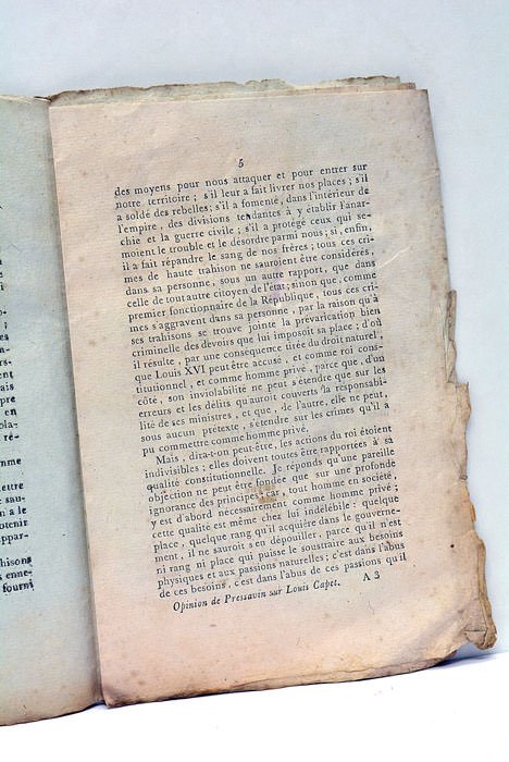 Opinion sur le Procès du Roi. Imprimé par ordre de …