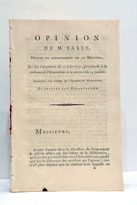 Opinion sur les événemens du 21 juin 1791, prononcée à … | Immagine Gallery 2