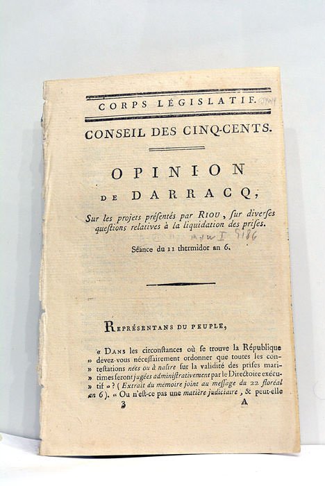 Opinion sur les projets présentés par Riou, sur diverses questions … | Immagine Gallery 2