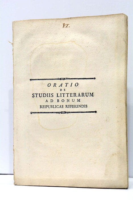 Oratio de Studiis Litterarum ad bonum Reipublicae Referendis.
