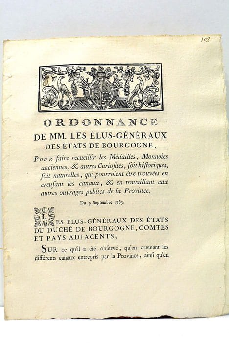 ORDONNANCE DE MM. LES ÉLUS-GÉNÉRAUX DES ÉTATS DE BOURGOGNE, Pour …