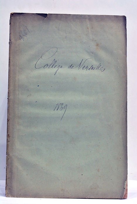 Origines du Collège Royal de Versailles. Notice.