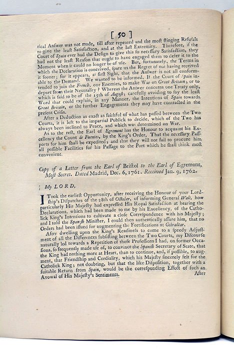 PAPERS relative to the Rupture with Spain, Laid before Both …