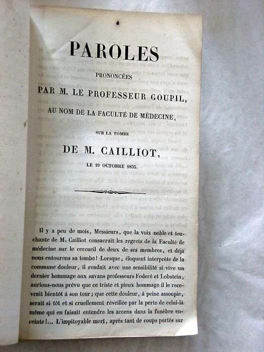 Paroles prononcées sur la tombe de M. Cailliot, le 19 …