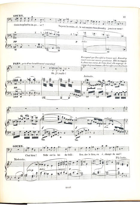 Parsifal. Version française de Victor Wilder. Partition pour chant et …