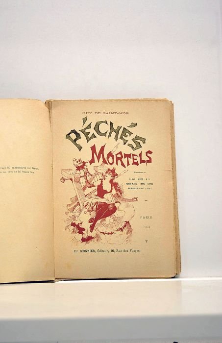 Péchés mortels. Illustrations de F. Bac, Destz, H. Y., Adrien …