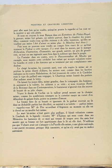 Peintres et Graveurs libertins du XVIIIe siècle. Orné de vignettes …