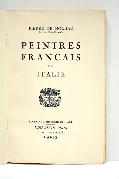 Peintres français en Italie.