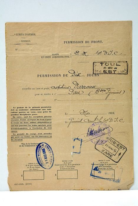 Permission du front.