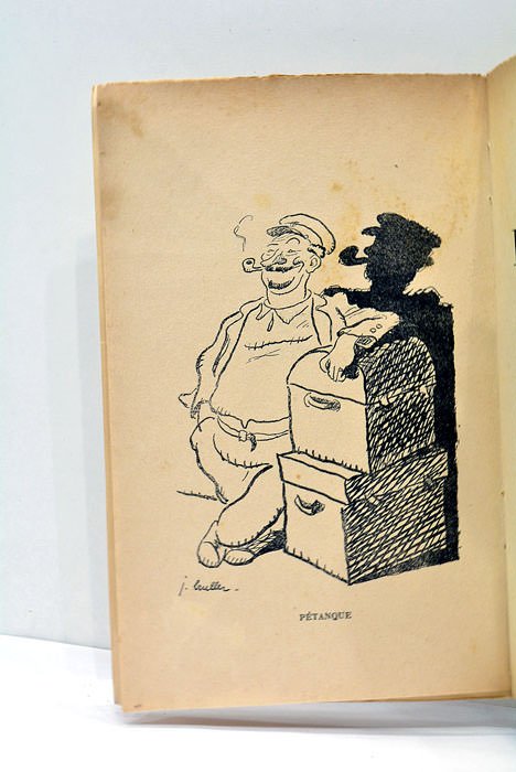 Pétanque de Toulon. Seize illustrations de Jean Bruller.