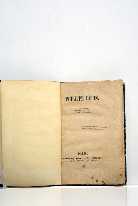 PHILIPPE Dupin. Sa biographie, son voyage en Italie, sa mort, …