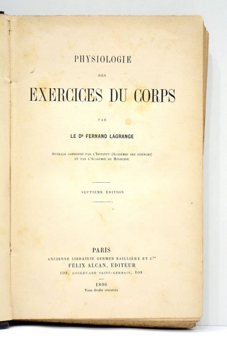 Physiologie des exercices du corps. Ouvrage couronnée par l'Institut (Académie …
