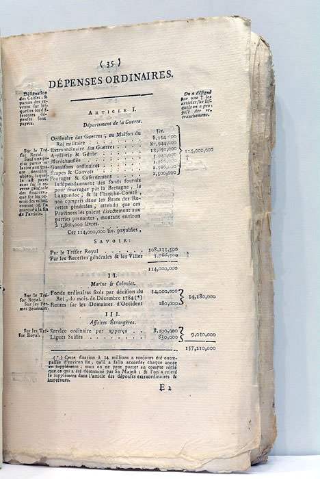 PIÈCES ESSENTIELLES ET INDISPENSABLES, TABLEAUX DE RÉGIE, APPENDIX, Qui font …