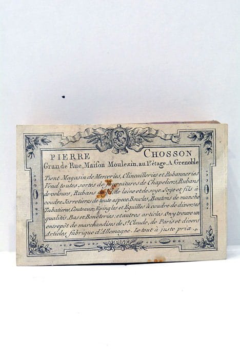 PIERRE CHOSSON, Grande Rue, Maison Moulezin, au Ier étage, à …