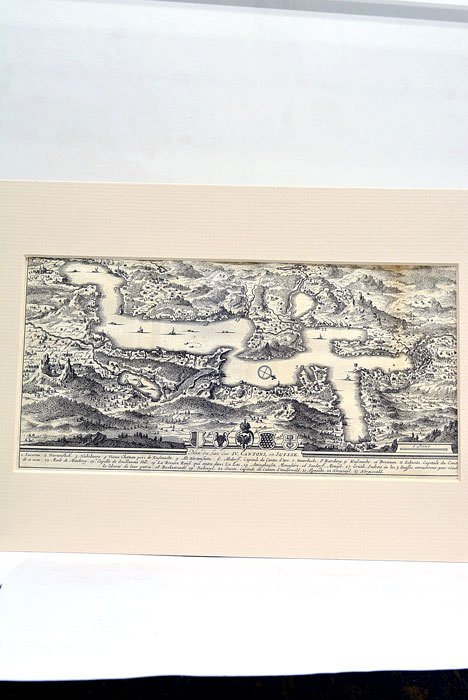 PLAN DU LAC DES IV CANTONS EN SUISSE.