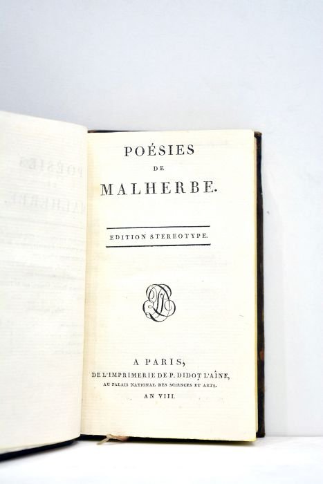 Poésies. Edition stereotype.