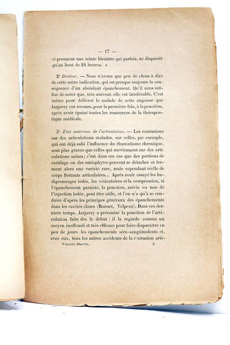 Ponction et injection antiseptique dans les hémarthroses du genou. Thèse …