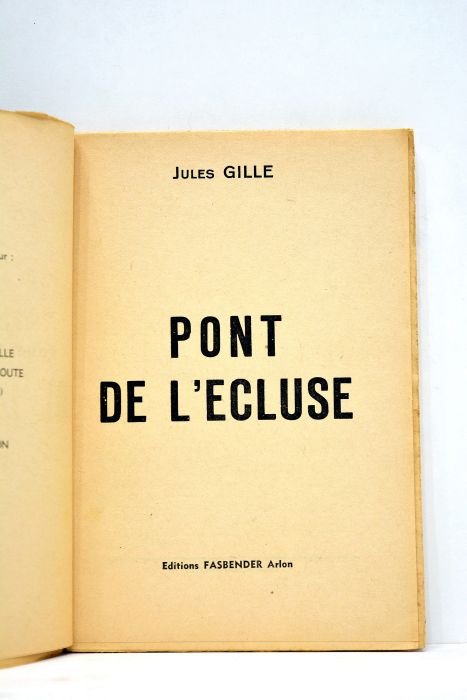 Pont de l'ecluse.
