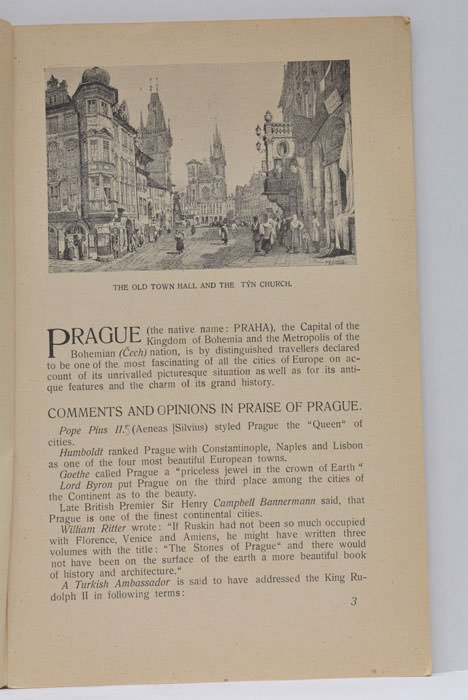 PRAGUE. Published for the "Bohemian Union for promoting visits of …