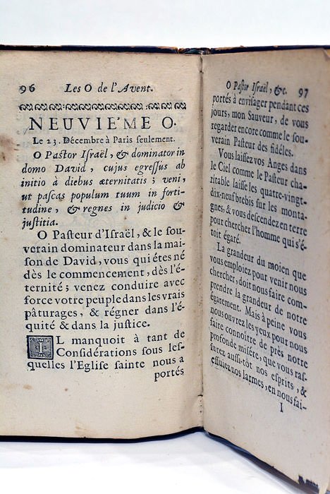 PRIERES POUR LE TEMPS DE L'AVENT, appellées les O de …