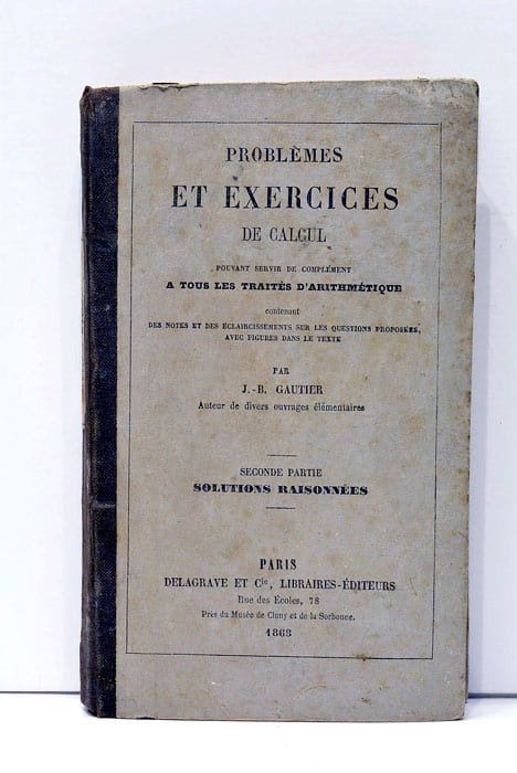 Problèmes et Exercices de Calcul pouvant servir de omplément à …