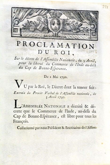PROCLAMATION DU ROI sur le décret de l'Assemblée du 3 …